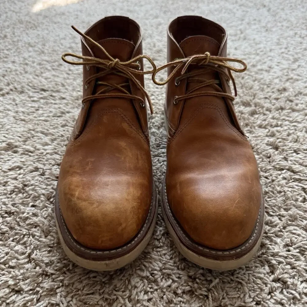 Red Wing 3140 Heritage Work Chukka Brown Leather Boots Lace Up Men’s Size 10.5 D
